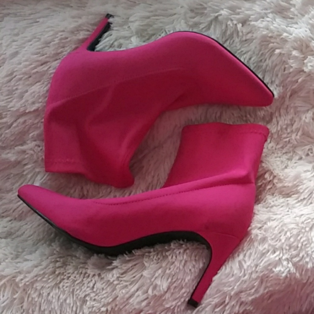 Hot Pink Sock Booties